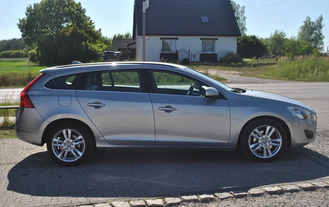 Volvo V60 cena 33500 przebieg: 163492, rok produkcji 2013 z Sulmierzyce małe 232